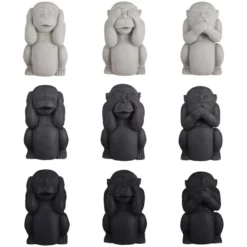 Mica Decorations Affe »Mica Modern Outdoor Pottery«, BxH: 20 X 35,5 Cm, Magnesium, Mehrfarbig