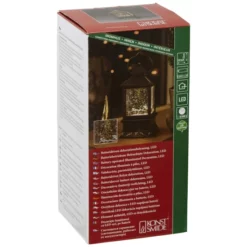 KONSTSMIDE LED-Schneelaterne, Eckig, Höhe: 22 Cm, Batterie, Braun -Wohnen Wohndeko Verkäufe unnamed file 294