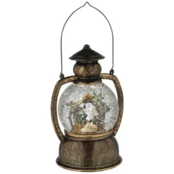 KONSTSMIDE LED-Kugellaterne, Kugelförmig, Höhe: 20 Cm, Batterie, Braun