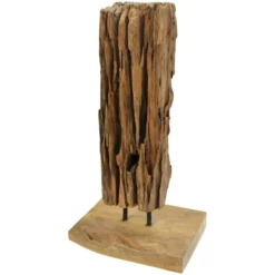 Ploß® Dekofigur, BxH: 30 X 62 Cm, Teakholz, Braun