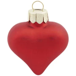 CASAYA Weihnachtskugel Herz, Glas, Rot 4 X 5 X 2 Cm, 10 St. -Wohnen Wohndeko Verkäufe unnamed file 3104