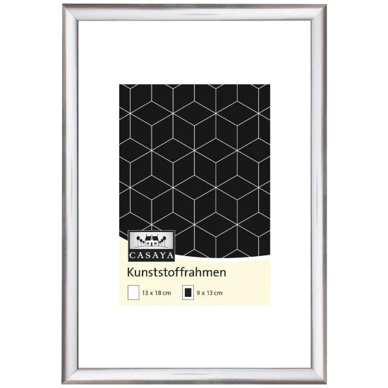 Bilderrahmen, CASAYA Kunststoffrahmen, Silber, 13x18 Cm 3 Bilderrahmen, CASAYA Kunststoffrahmen, Silber, 13x18 Cm