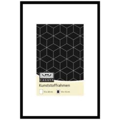 Bilderrahmen, CASAYA Kunststoffrahmen, Schwarz, 15x20 Cm