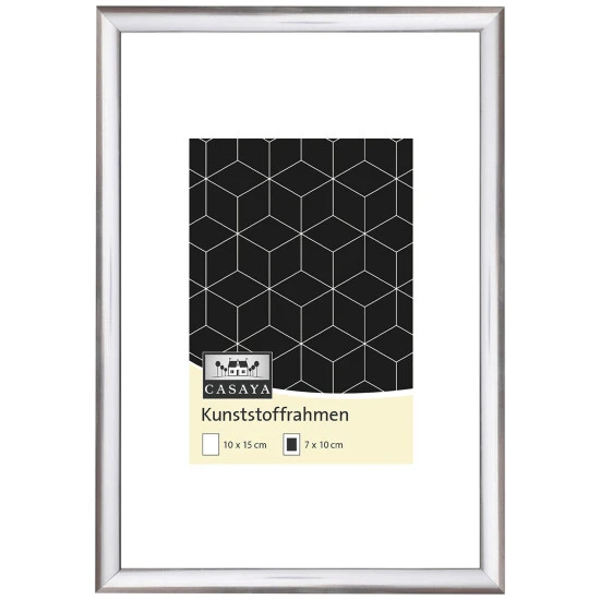 Bilderrahmen, CASAYA Kunststoffrahmen, Silber, 10x15 Cm 3 Bilderrahmen, CASAYA Kunststoffrahmen, Silber, 10x15 Cm