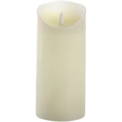 CASAYA LED-Kerze »3D Rustic FLAME«, Ø 9 Cm, Creme, Timer