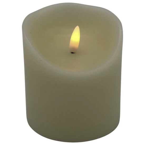 CASAYA LED-Kerze »Rustic«, Ø 9 Cm, Creme, Timer 3 CASAYA LED-Kerze »Rustic«, Ø 9 Cm, Creme, Timer