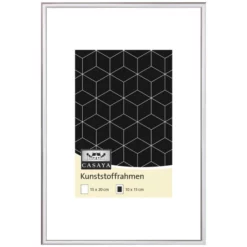 Bilderrahmen, CASAYA Kunststoffrahmen, Silber, 15x20 Cm