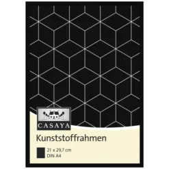 Bilderrahmen, CASAYA Kunststoffrahmen, Schwarz, 21x29,7 Cm