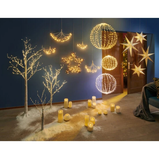 CASAYA LED-Kerze »Rustic«, Ø 10,3 Cm, Creme, Timer 4 CASAYA LED-Kerze »Rustic«, Ø 10,3 Cm, Creme, Timer – Bild 2