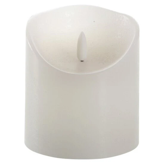 CASAYA LED-Kerze »3D Rustic FLAME«, Ø 9 Cm, Weiß, Timer 3 CASAYA LED-Kerze »3D Rustic FLAME«, Ø 9 Cm, Weiß, Timer