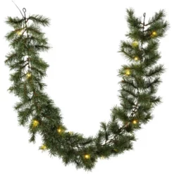 CASAYA Tannen-Girlande (Deko) »Sölden«, Kunststoff, Grün, 270 Cm