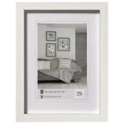 Walter Design Bilderrahmen, Construction Designrahmen, Weiß, 13x18 Cm