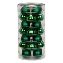 CASAYA Weihnachtskugel, Ø: 4,5 Cm, Tannengrün, 28 Stück