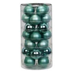 CASAYA Weihnachtskugel, Ø: 4,5 Cm, Mintgrün, 28 Stück