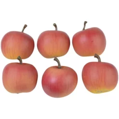 CASAYA Basteln Dekoäpfel Rot, 6 Stück/Beutel