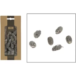 CASAYA Basteln Zapfen Weiß, 50 G