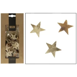 CASAYA Basteln Birkenstern Natur, 100 Stück