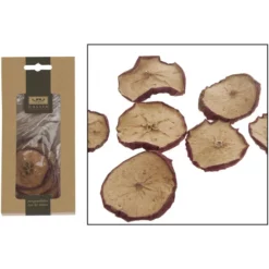 CASAYA Basteln Apfelscheiben Natur | Rot, 50 G
