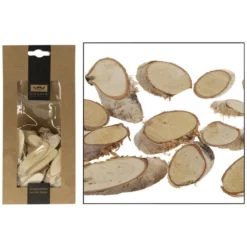 CASAYA Basteln Birkenscheiben Natur, 100 G