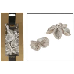 CASAYA Basteln Landlotus Weiß, 4 Stück