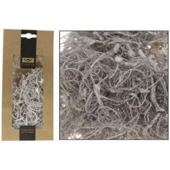 CASAYA Basteln Moos Weiß, 50 G