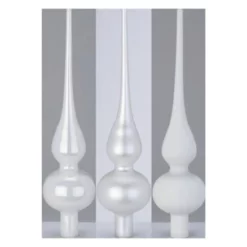 CASAYA Christbaumspitze Spitze Uni, 26 Cm, Just White, 1 Stück/Box