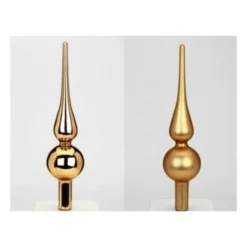 CASAYA Christbaumspitze Spitze Uni, 26 Cm, Amber Gold Glanz/matt, 1 St/Box