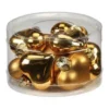 CASAYA Weihnachtsanhänger Herz Uni, 4 Cm, Amber Gold Glanz/matt, 10 St/Dose -Wohnen Wohndeko Verkäufe unnamed file 3399