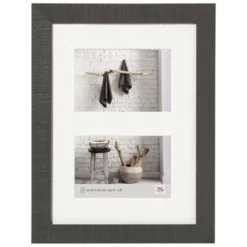 Walter Design Bilderrahmen »HOME«, BxL: 27,5 X 36 Cm, Grau, Holz