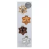 CASAYA Weihnachtsanhänger Strahlenstern Uni, 6 Cm, Casual Christmas, 4 Stück/Box -Wohnen Wohndeko Verkäufe unnamed file 3423