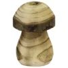 Deko-Figur Holzpilz, L 6 X B 6 X H 10 Cm, Natur