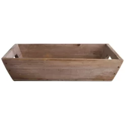 Deko-Figur Tablett, B 21 X L 21 X H 4,5 Cm, Braun Holz