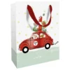 Geschenktasche Santas Car, 25x33x11 Cm, Matt Mit Heissfolie -Wohnen Wohndeko Verkäufe unnamed file 3475