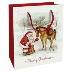 Geschenktasche Zauber Der Weihnacht, 18x21x8 Cm, Glänzend