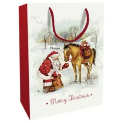 Geschenktasche Zauber Der Weihnacht, 25x33x11 Cm, Glänzend