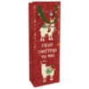 Geschenktasche Flasche X-Mas Lamas, 12x37x8 Cm, Matt Rot -Wohnen Wohndeko Verkäufe unnamed file 3549