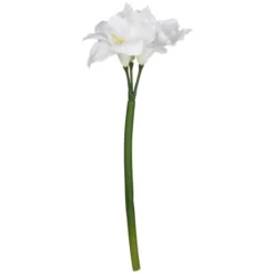 Flower-Power Kunstblume, Amaryllis, Creme