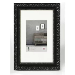 Walter Design Bilderrahmen »BAROCK«, BxL: 20 X 24,9 Cm, Schwarz, Holz