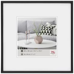 Walter Design Bilderrahmen »GALERIA«, BxL: 31,1 X 31,1 Cm, Schwarz, Kunststoff