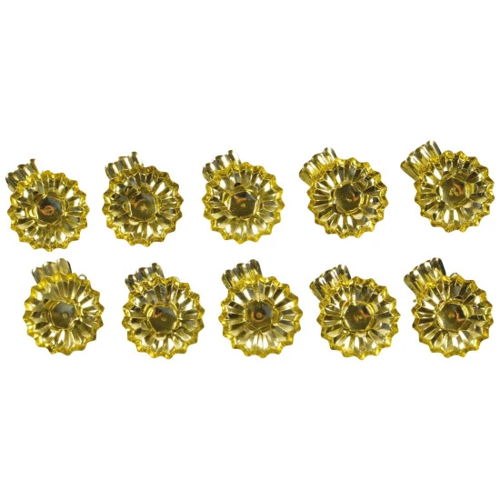 CASAYA Kerzenhalter, Rund, Höhe: 3 Cm, Goldfarben 4 CASAYA Kerzenhalter, Rund, Höhe: 3 Cm, Goldfarben – Bild 2