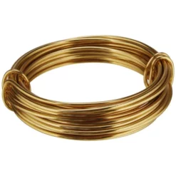 NATURAL COLLECTIONS Dekodraht, Länge: 5 M, Aluminium, Goldfarben