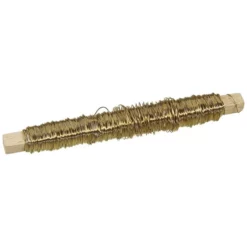 CASAYA Basteldraht, Länge: 40 M, Metall, Goldfarben