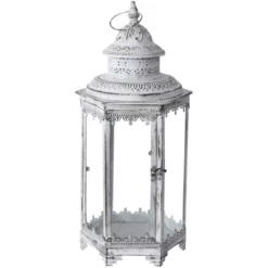 Laterne, Eisen, Weiß -Wohnen Wohndeko Verkäufe unnamed file 3972