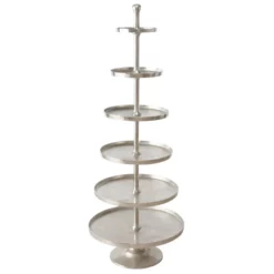 BOLTZE Etagere »PHIL«, Höhe: 200 Cm, Aluminium, Silberfarben