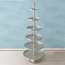 BOLTZE Etagere »PHIL«, Höhe: 200 Cm, Aluminium, Silberfarben -Wohnen Wohndeko Verkäufe unnamed file 4002
