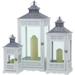 BOLTZE Laterne »Janine«, Tannenholz, Mehrfarbig -Wohnen Wohndeko Verkäufe unnamed file 4005