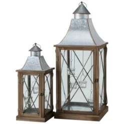 CASAYA Laterne »Amanda«, Tannenholz, Natur