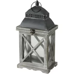 CASAYA Laterne »Husum«, Naturmaterial, Grau -Wohnen Wohndeko Verkäufe unnamed file 4046