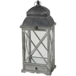 CASAYA Laterne »Husum«, Naturmaterial, Grau -Wohnen Wohndeko Verkäufe unnamed file 4049