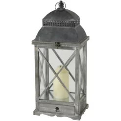 CASAYA Laterne »Husum«, Naturmaterial, Grau -Wohnen Wohndeko Verkäufe unnamed file 4050